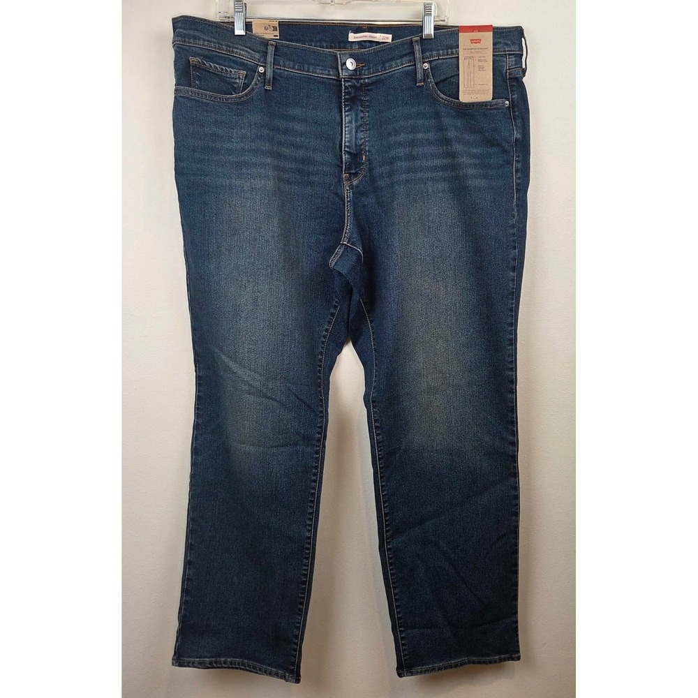 Levis 314 Shaping Straight Jeans Womens 22W Medium Indigo Stellar Stretch NWT